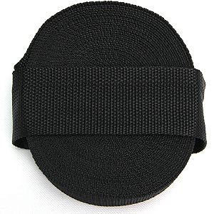Fita  Nylon CA- 50MM - Preto- Rolo com 50 metros