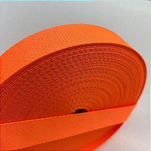 Alça Chic - Laranja  30MM - Rolo com 25MM