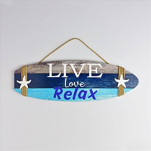 Enfeite Prancha Live Love Relax