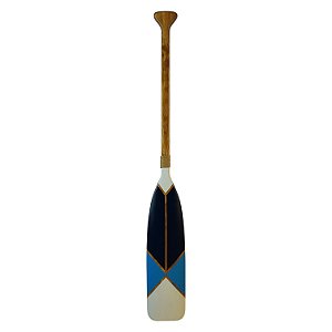 Remo Decorativo Canadense Azul e Branco 98 cm