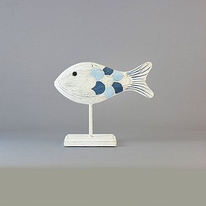 Enfeite Peixe Branco Pequeno