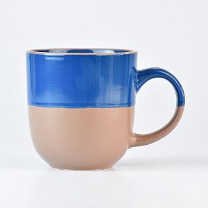 Caneca Duo Azul Escuro e Marrom