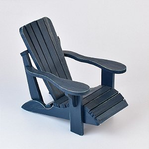 Enfeite Cadeira de Praia Azul Escura