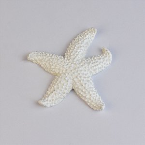 Enfeite Estrela do Mar Branca 11cm