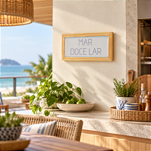 Quadro Mar Doce Lar