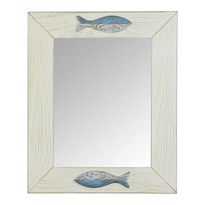 Espelho Náutico Peixes Rústicos