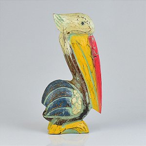 Enfeite Pelicano Colorido Grande