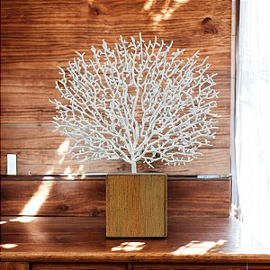 Enfeite Coral Branco Pequeno