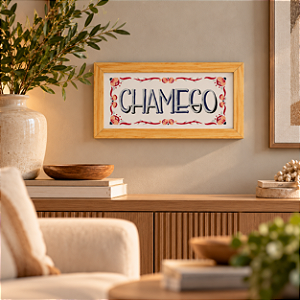 Quadro em Cerâmica Chamego - 15,5x29x3,5 cm