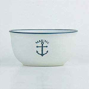 Bowl Ocean Branco Âncora em Cerâmica