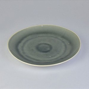 Prato Cinza 28 cm em Cerâmica