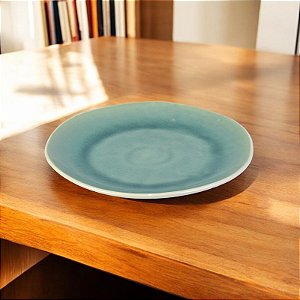 Prato Verde 23 cm em Cerâmica Organic