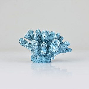 Enfeite Coral 13 cm Azul