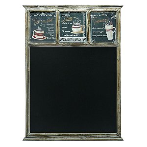 Quadro Negro Decorativo Coffee