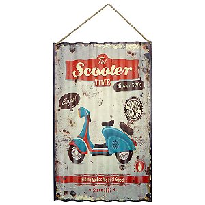 Placa de Metal Scooter