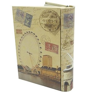 Lata Porta-Objeto Livro Londres