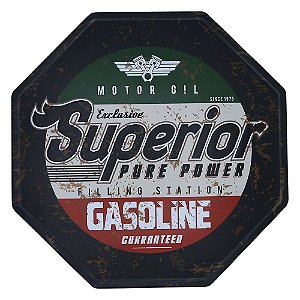 Placa Vintage Gasoline