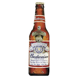 Abridor de Garrafa de Parede Budweiser