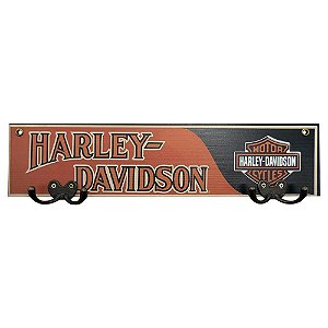 Cabideiro de Parede Harley Davidson Laranja