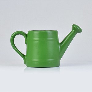 Vaso Regador Verde em Cerâmica