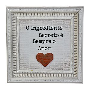 Quadro Azulejo 20x20 Ingrediente em Cerâmica