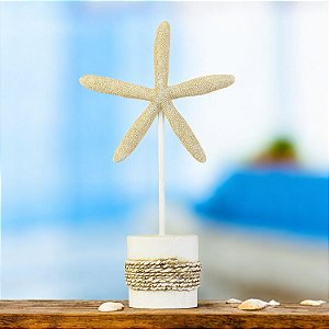 Enfeite Pedestal Estrela Fina Grande