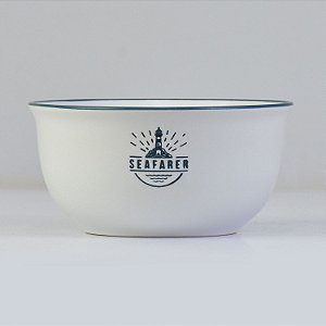 Bowl Ocean Branco Farol em Cerâmica