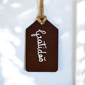 Tag Quadrada em Metal (Customizável)