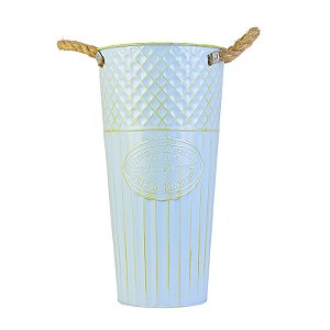 Vaso de Metal Azul Lyon 1957 G em Metal