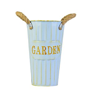 Vaso Garden Azul P em Metal