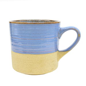 Caneca Colorida Azul E Bege