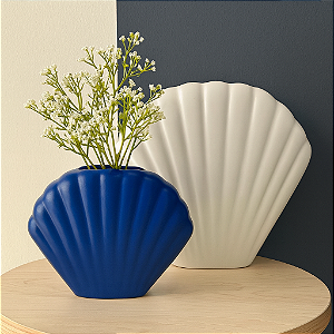 Dupla de Vasos Branco e Azul Marinho