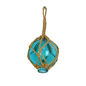 Enfeite Bola De Vidro Em Sisal M