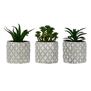 Vaso com Flores Artificiais Mint Preço por unidade Sortido