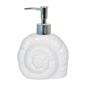 Saboneteiras Ceramica Branca Concha Caracol