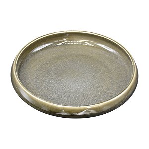 Prato Em Ceramica Marrom