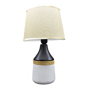 Abajur De Ceramica Detalhe Em Sisal