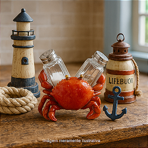 Saleiro Caranguejo Segurando Potes