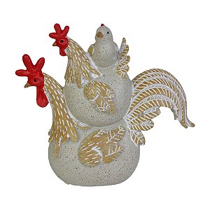 Trio De Galinhas Galo Galinha E Pintinho