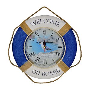 Relogio Boia De Espuma Azul Welcome