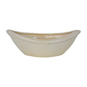 Vaso Em Ceramica Forma De Barco