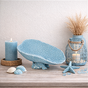 Porta Objetos De Coral Pequeno Azul