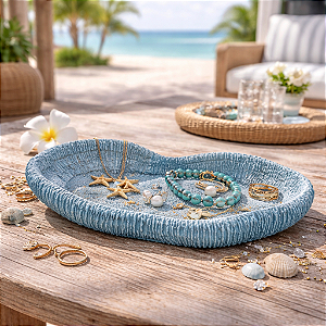 Coral Em Resina Cerebro 16X13 Azul