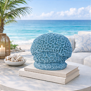 Bola De Coral Cerebro Resina Azul