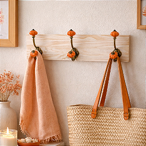 Cabideiro Ganchos Laranjado