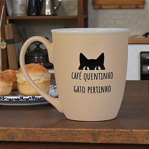 Caneca Rosa Café Quentinho