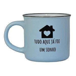 Caneca Azul Tudo Aqui