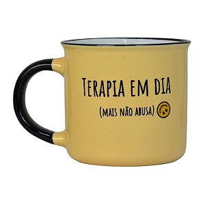 Caneca Amarelo Terapia Em Dia