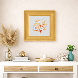 Quadro Coral Bege