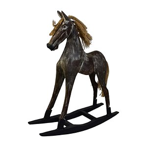 Cavalo De Balanço Marrom G